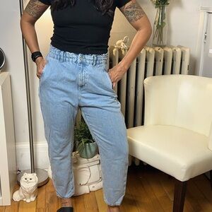 Zara Light Blue Ankle Jeans